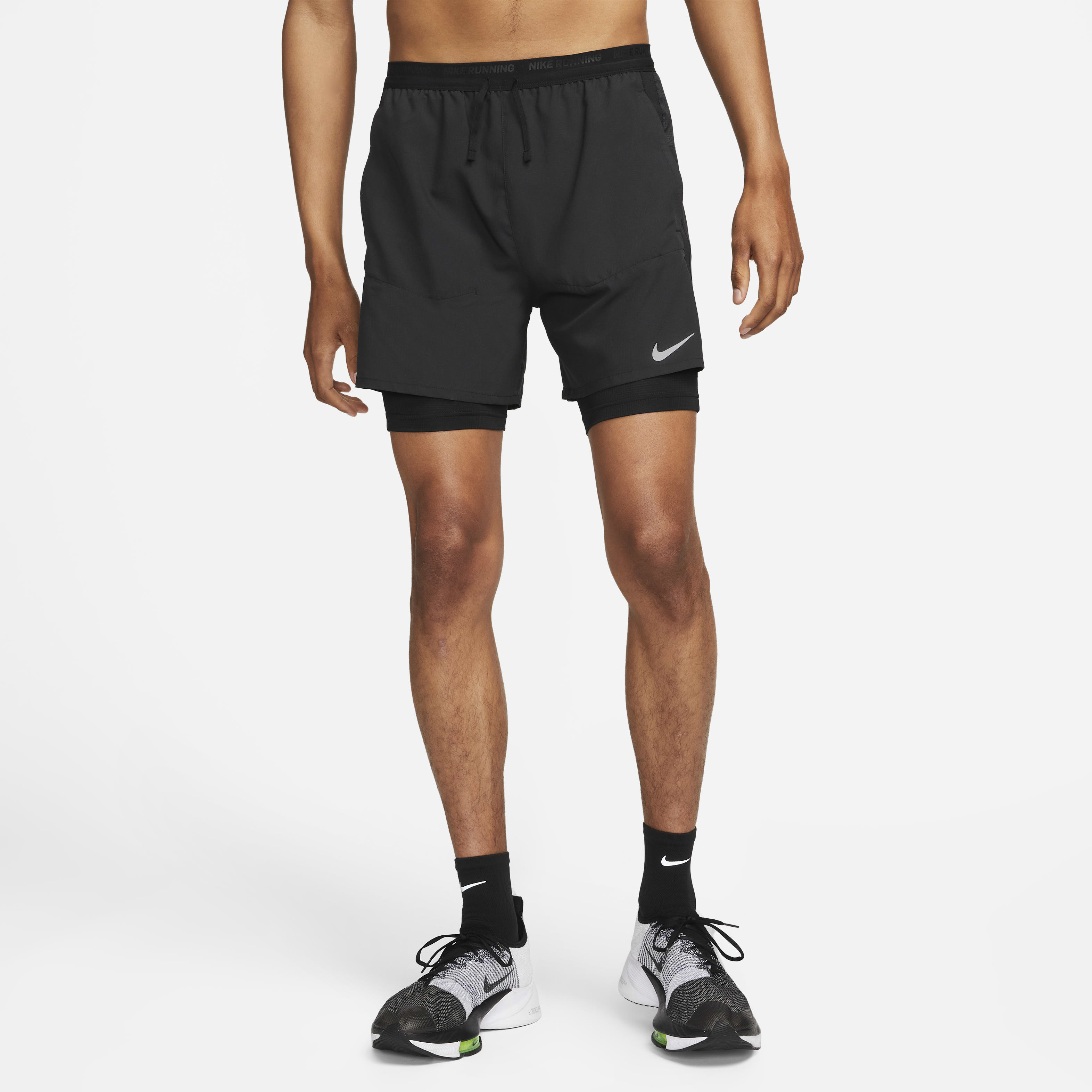 Nike Stride Men s Dri FIT 13cm approx. Hybrid Running Shorts King s Cross